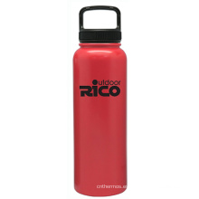 Deportes de vacío de acero inoxidable durable de la botella roja 40oz